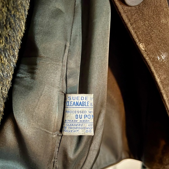 Genuine Leather Vintage DuPont Quilon Jacket with Fur Liner - Picture 8 of 9